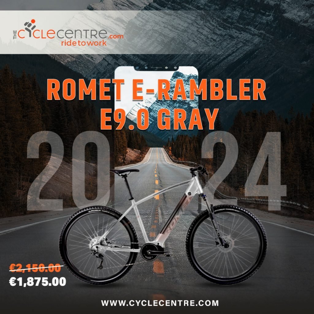 Best Electric Bike Shop Dundalk & Ireland :  Cycle centre | Romet E-Rambler E9.0 Gray  | Cube Reaction Hybrid